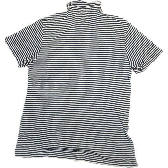 Peter Millar Men's Front Pocket 100% Cotton Short Sleeve Blue Stripes Golf Polo - Picture 3 of 5